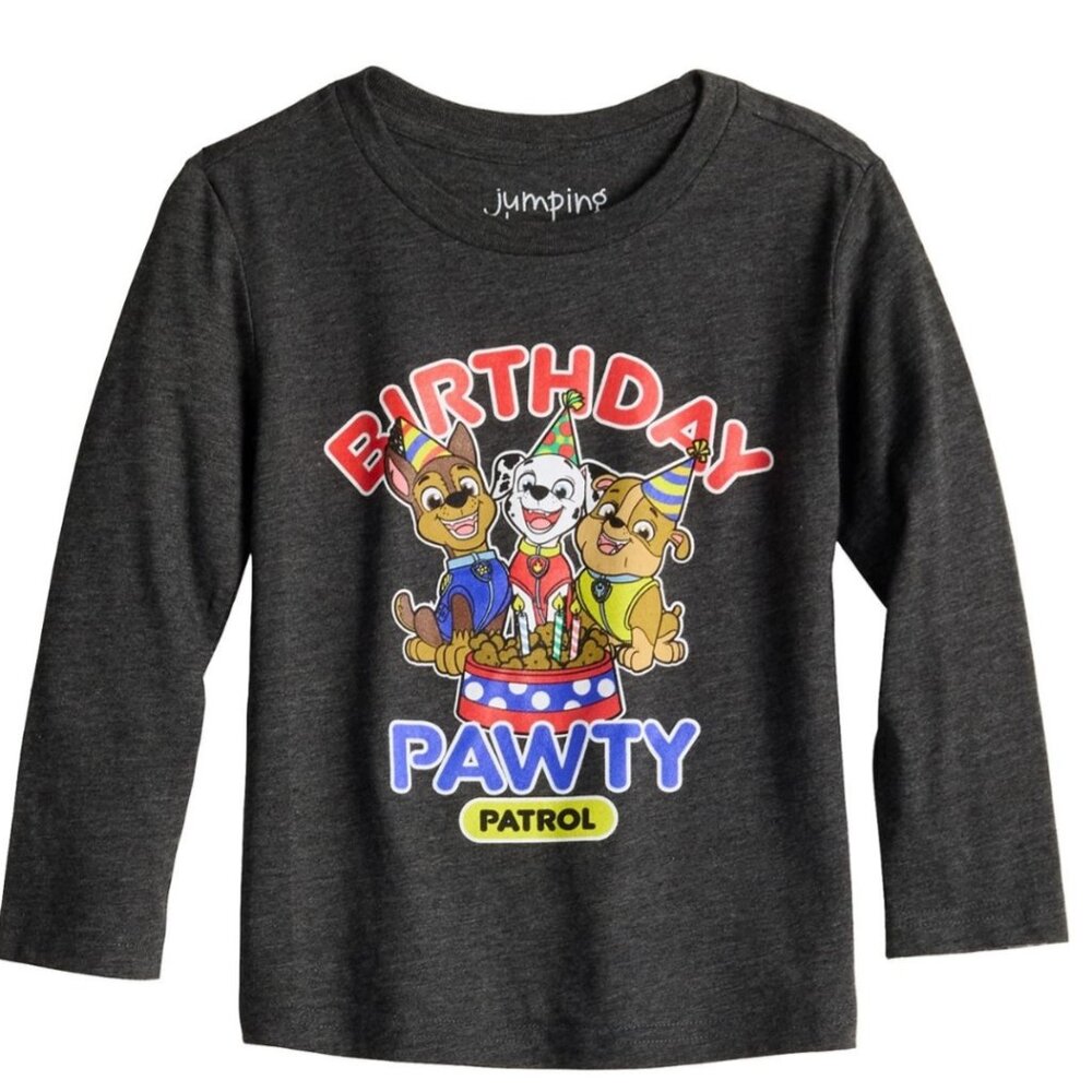 Toddler Boy Paw Patrol Birthday Graphic T-shirt by Jumping Beans Size 12 mos NWT